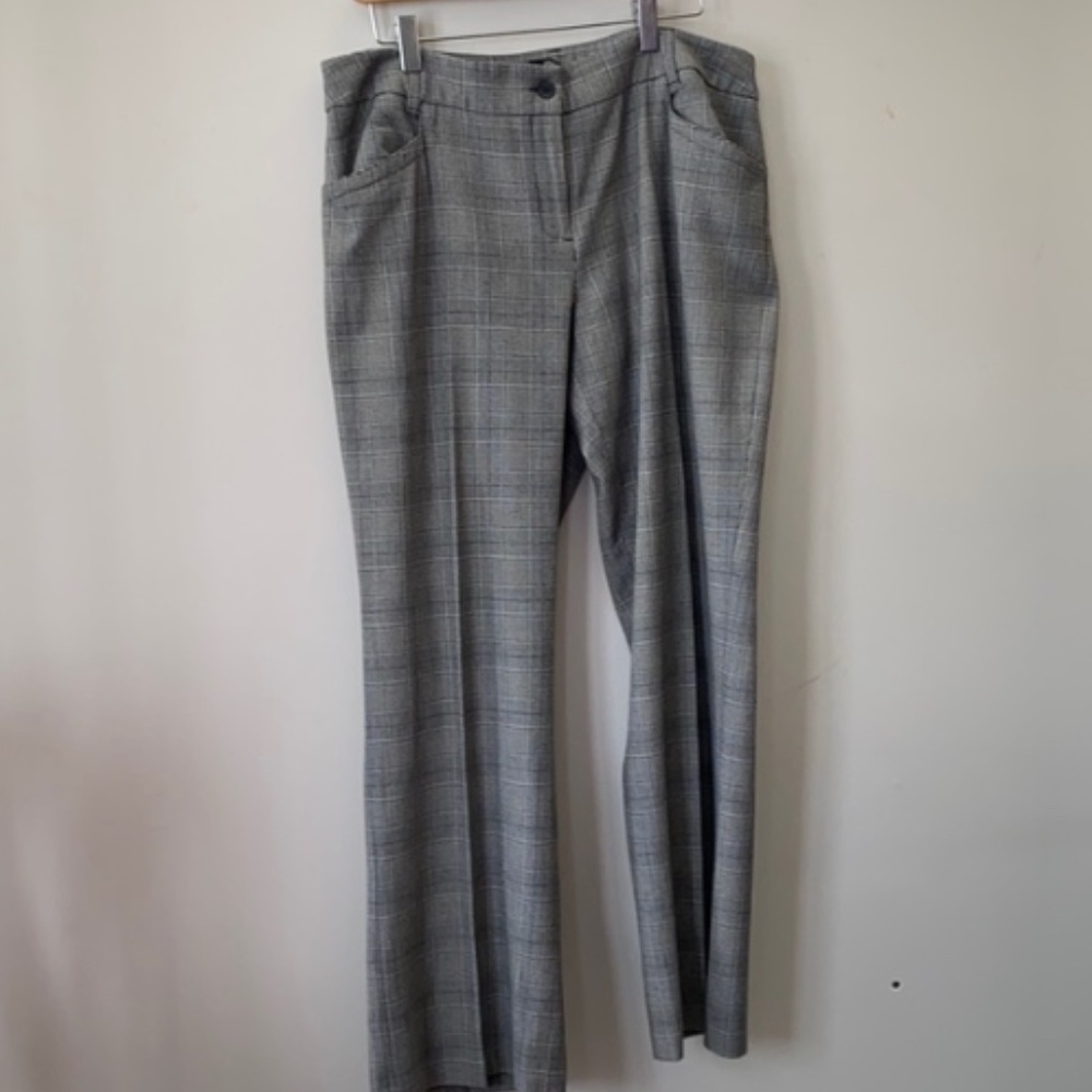 Tribal BLK/WHT Plaid Trousers, 12P DP2